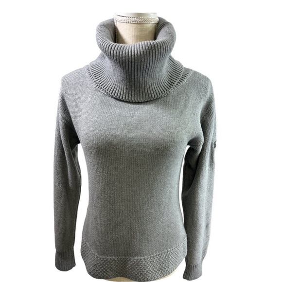 Alp-N-Rock Sweater Grey Cotton Blend Turtleneck Soft Cozy Size 3 (M-L) - Picture 2 of 7